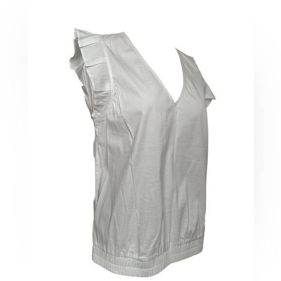 Halogen White short sleeve Dress shirt medium - Picture 5 of 6